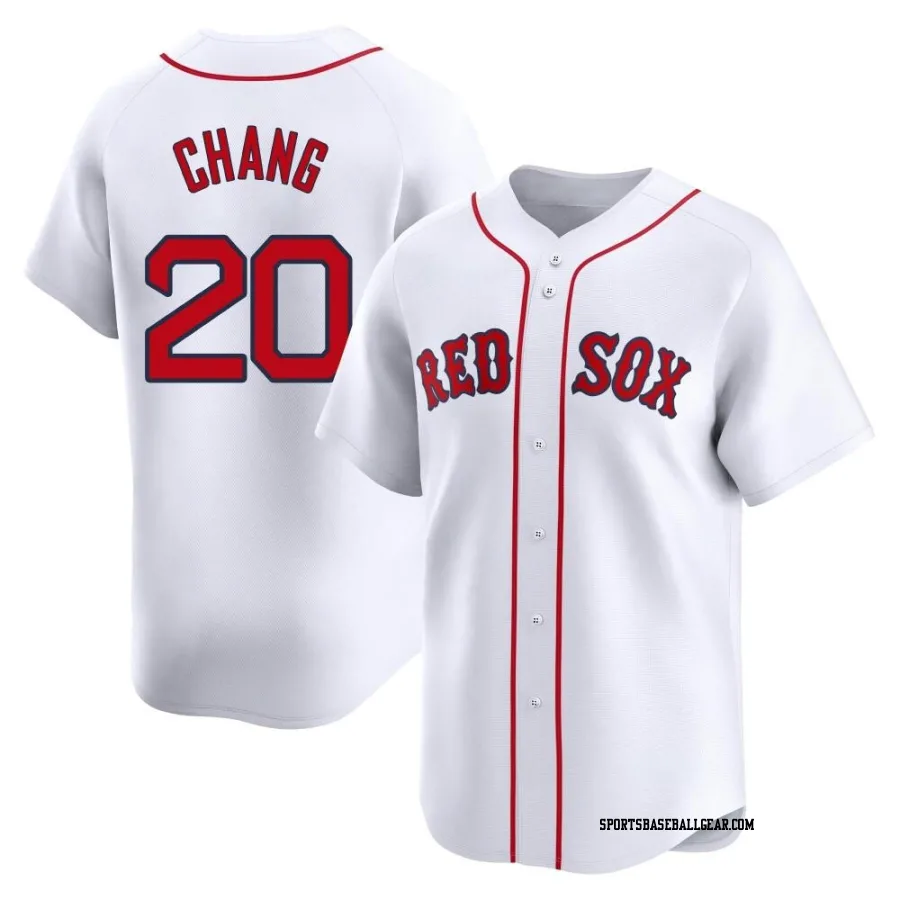 Yu Chang Men's Boston Red Sox White Limited Home Jersey
