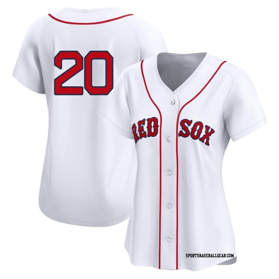 Yu Chang Women's Boston Red Sox White Limited 2nd Home Jersey