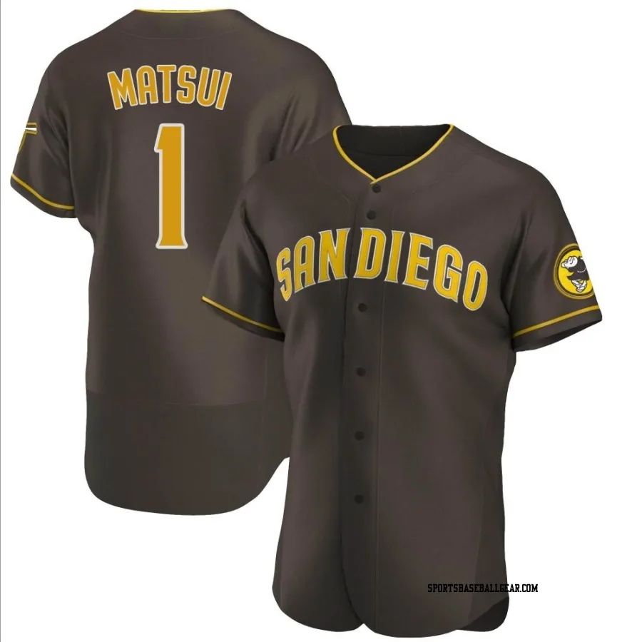 Yuki Matsui Men's San Diego Padres Brown Authentic Road Jersey