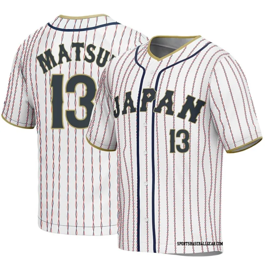 Yuki Matsui Youth Japan Baseball White Replica 2023 World Baseball Classic Jersey
