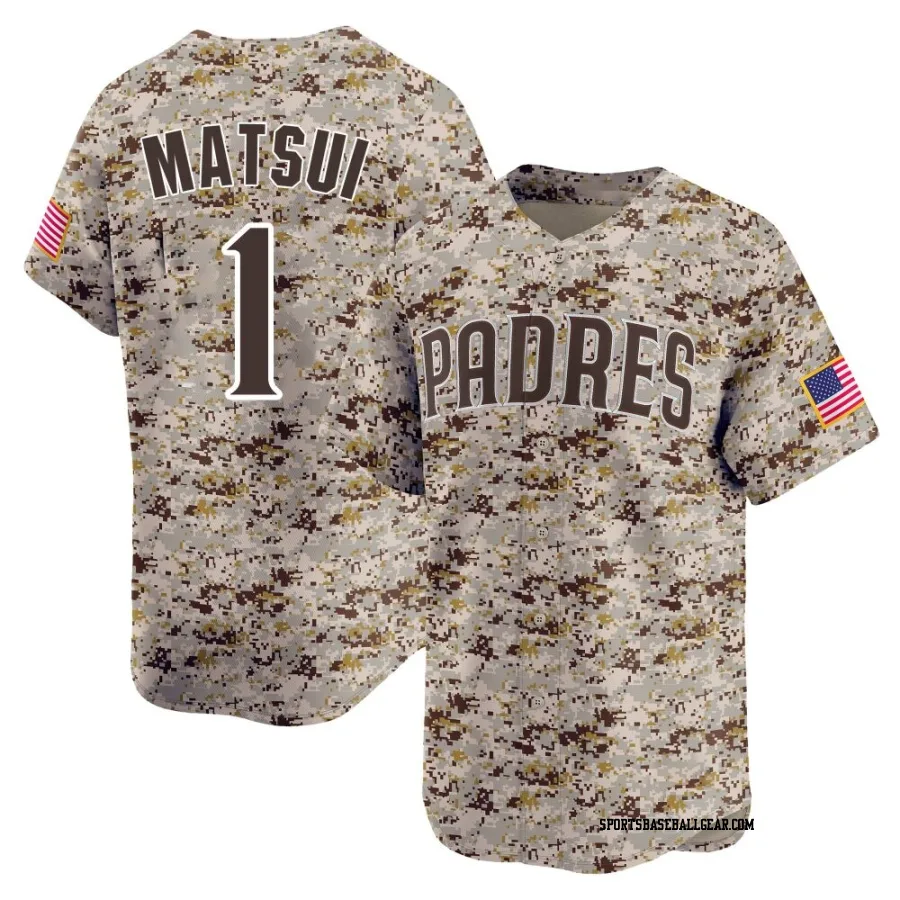 Yuki Matsui Youth San Diego Padres Camo Limited 2nd Alternate Jersey