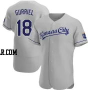 Yuli Gurriel Men's Kansas City Royals Gray Authentic Road Jersey