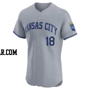 Yuli Gurriel Men's Kansas City Royals Gray Elite Road Jersey