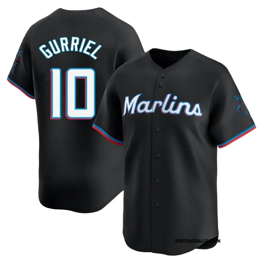Yuli Gurriel Men's Miami Marlins Black Limited Alternate Jersey