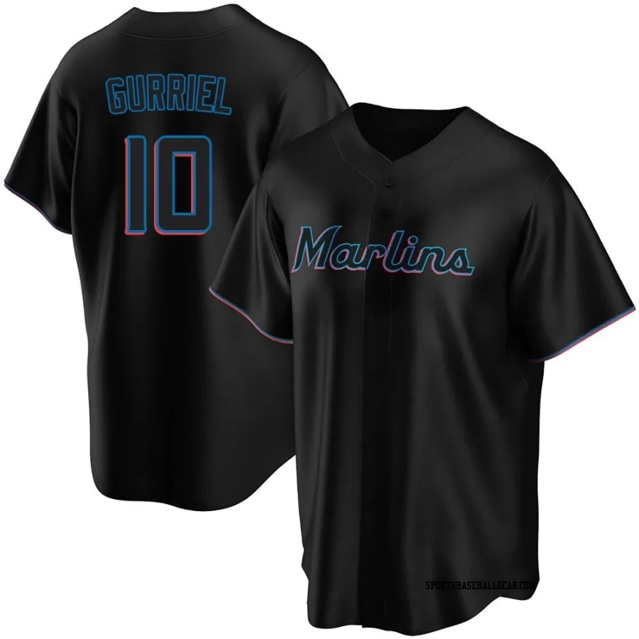 Yuli Gurriel Men's Miami Marlins Black Replica Alternate Jersey