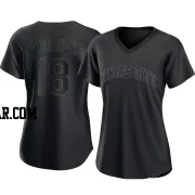 Yuli Gurriel Women's Kansas City Royals Black Replica Pitch Fashion Jersey