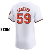 Zac Lowther Men's Baltimore Orioles White Elite Home Jersey