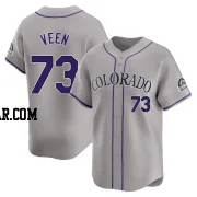 Zac Veen Men's Colorado Rockies Gray Limited Road Jersey