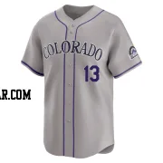 Zac Veen Men's Colorado Rockies Gray Limited Road Jersey