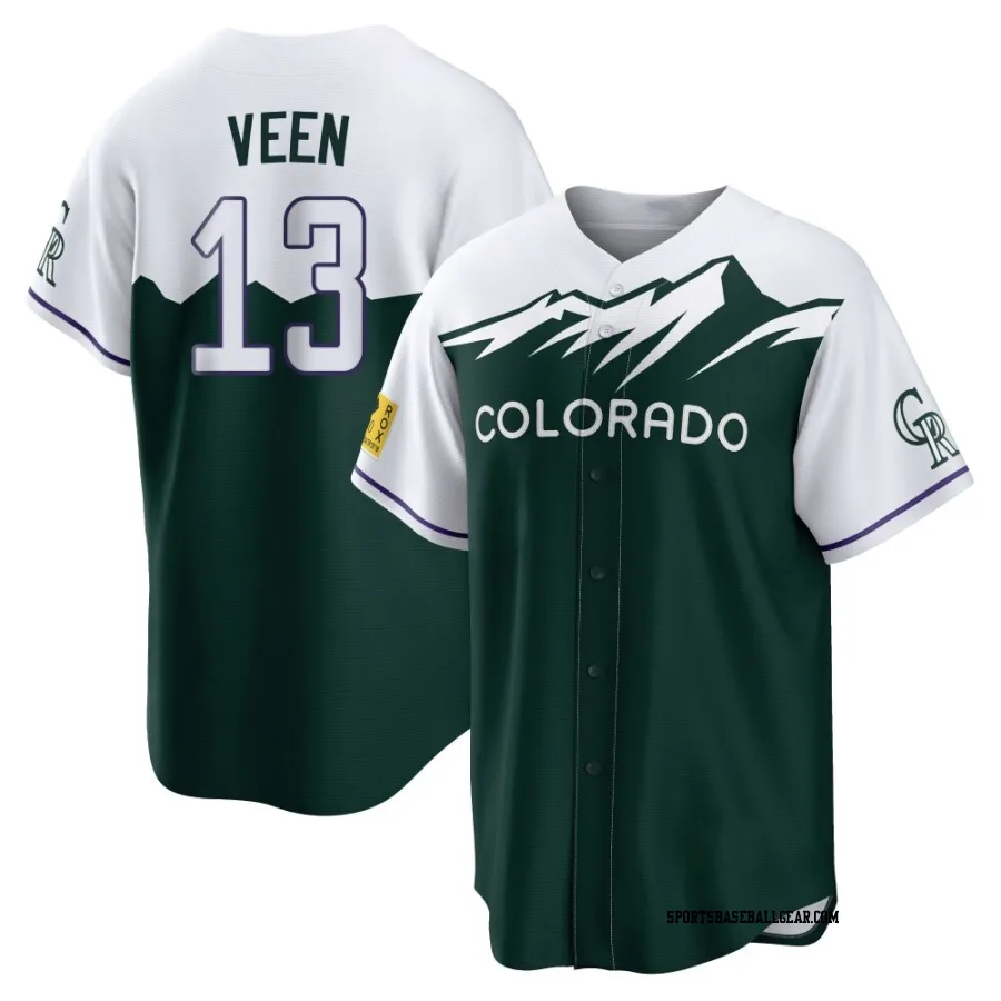 Zac Veen Men's Colorado Rockies Green Replica 2022 City Connect Jersey