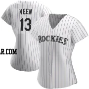 Zac Veen Women's Colorado Rockies White Replica Home Jersey