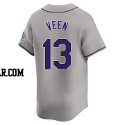 Zac Veen Youth Colorado Rockies Gray Limited Road Jersey