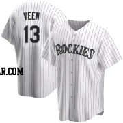 Zac Veen Youth Colorado Rockies White Replica Home Jersey