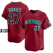 Zach Davies Men's Arizona Diamondbacks Red Limited Alternate Jersey