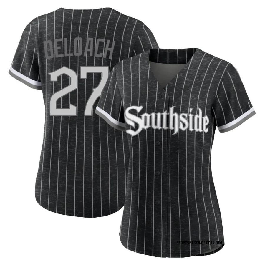 Zach DeLoach Women's Chicago White Sox Black Authentic 2021 City Connect Jersey