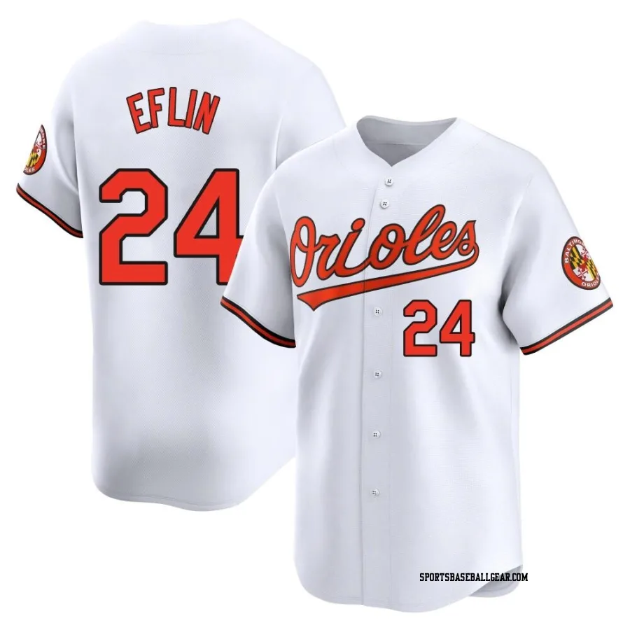 Zach Eflin Men's Baltimore Orioles White Limited Home Jersey