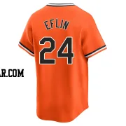 Zach Eflin Youth Baltimore Orioles Orange Limited Cooperstown Collection Jersey