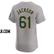 Zach Jackson Men's Oakland Athletics Gray Elite Road Jersey