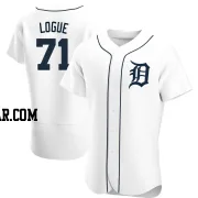Zach Logue Men's Detroit Tigers White Authentic Home Jersey