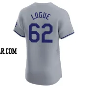 Zach Logue Men's Los Angeles Dodgers Gray Elite Road Jersey