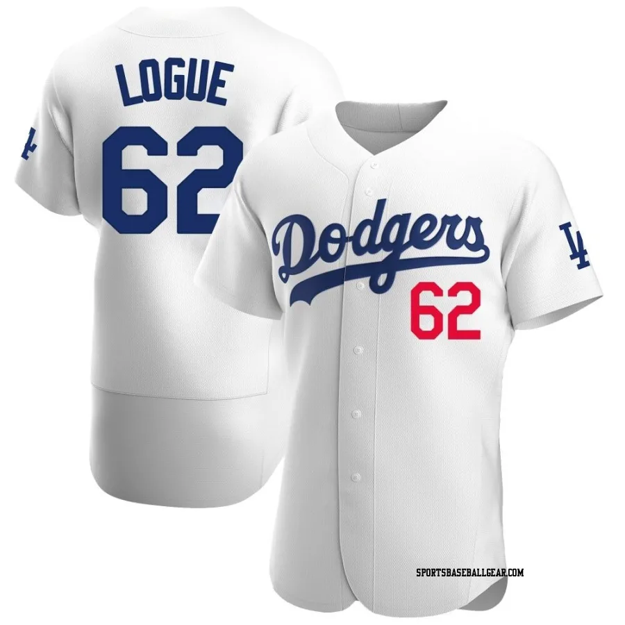Zach Logue Men's Los Angeles Dodgers White Authentic Home Jersey