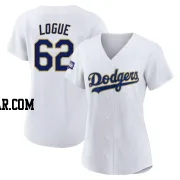 Zach Logue Women's Los Angeles Dodgers White/Gold Authentic 2021 Gold Program Player Jersey