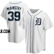 Zach McKinstry Men's Detroit Tigers White Replica Home Jersey