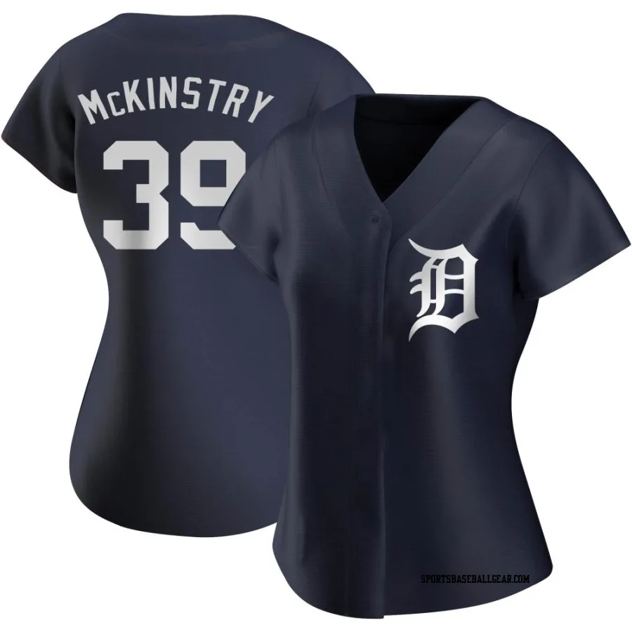 Zach McKinstry Women's Detroit Tigers Navy Authentic Alternate Jersey
