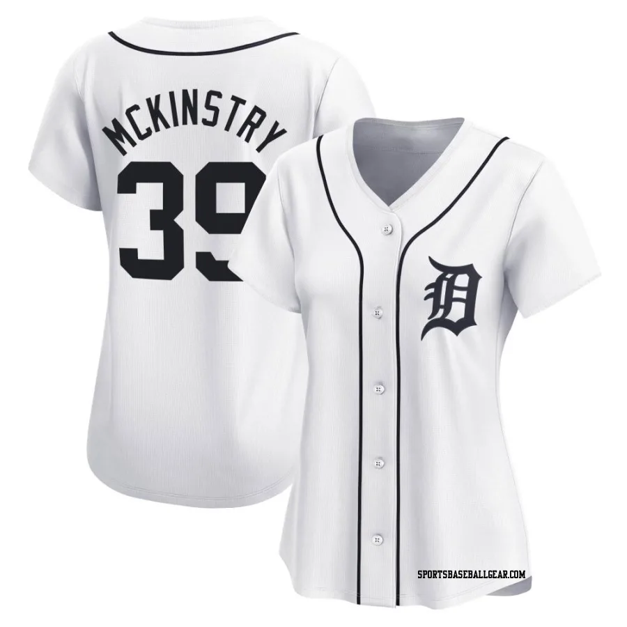 Zach McKinstry Women's Detroit Tigers White Limited Home Jersey