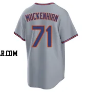 Zach Muckenhirn Men's New York Mets Gray Replica Away 2.0 Jersey
