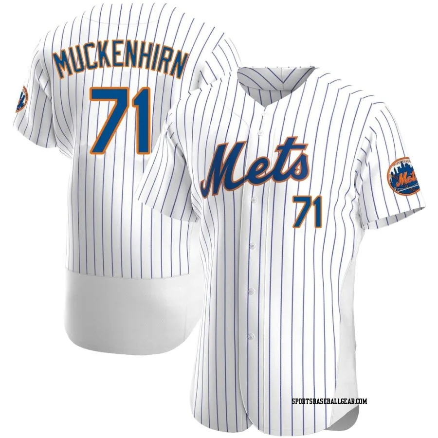 Zach Muckenhirn Men's New York Mets White Authentic Home Jersey