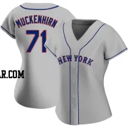 Zach Muckenhirn Women's New York Mets Gray Authentic Road Jersey