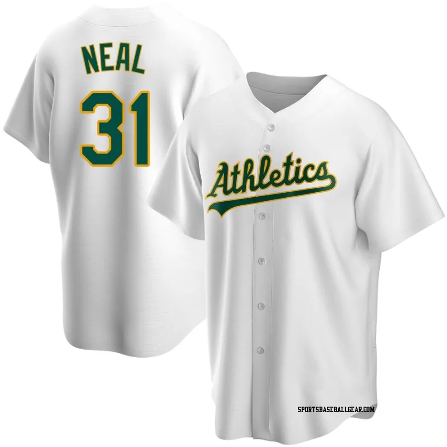 Zach Neal Youth Oakland Athletics White Replica Home Jersey