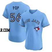 Zach Pop Men's Toronto Blue Jays Blue Elite Powder Alternate Jersey