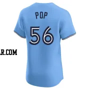Zach Pop Men's Toronto Blue Jays Blue Elite Powder Alternate Jersey