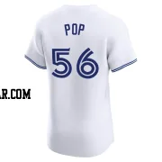 Zach Pop Men's Toronto Blue Jays White Elite Home Jersey