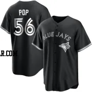 Zach Pop Youth Toronto Blue Jays Black/White Replica Jersey