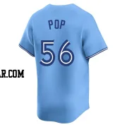 Zach Pop Youth Toronto Blue Jays Blue Limited Powder Alternate Jersey