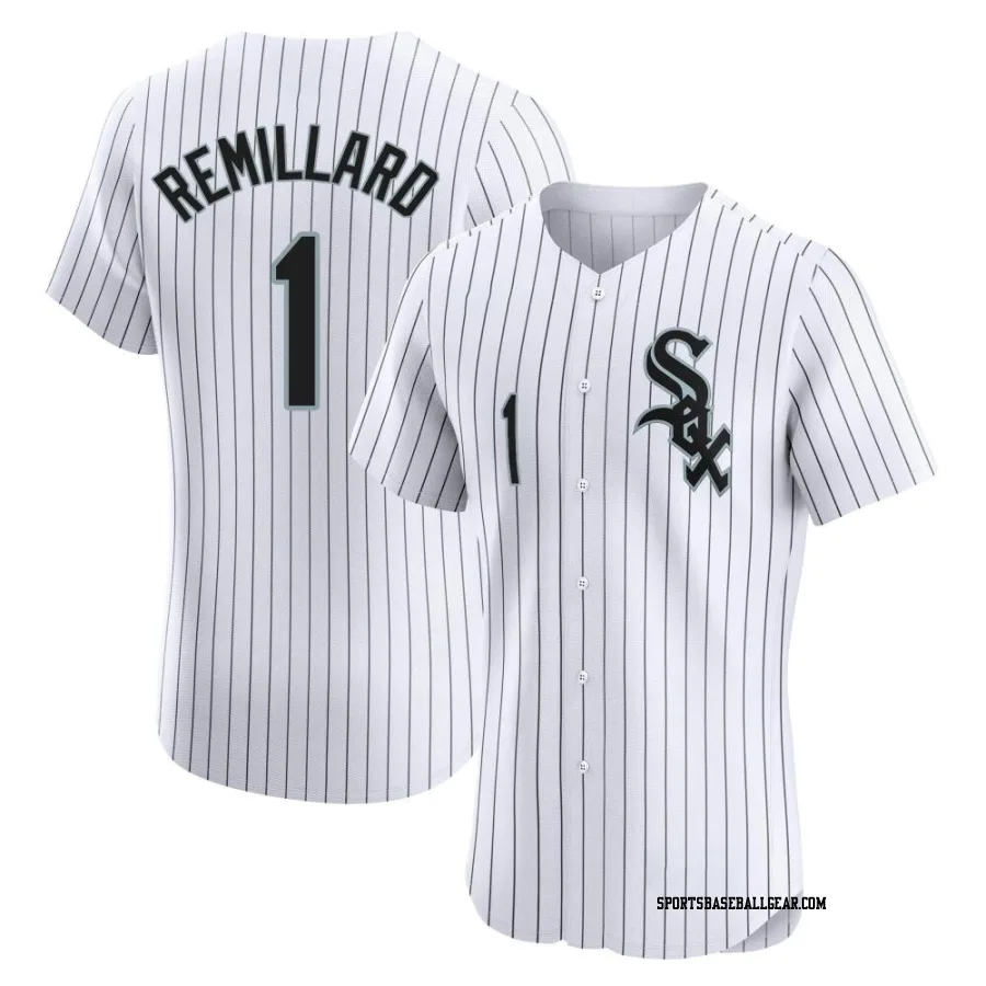 Zach Remillard Men's Chicago White Sox White Elite Home Jersey