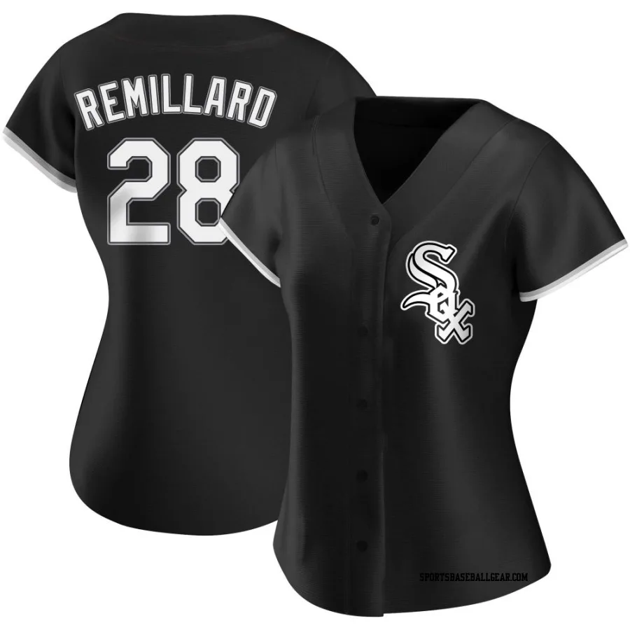 Zach Remillard Women's Chicago White Sox Black Authentic Alternate Jersey