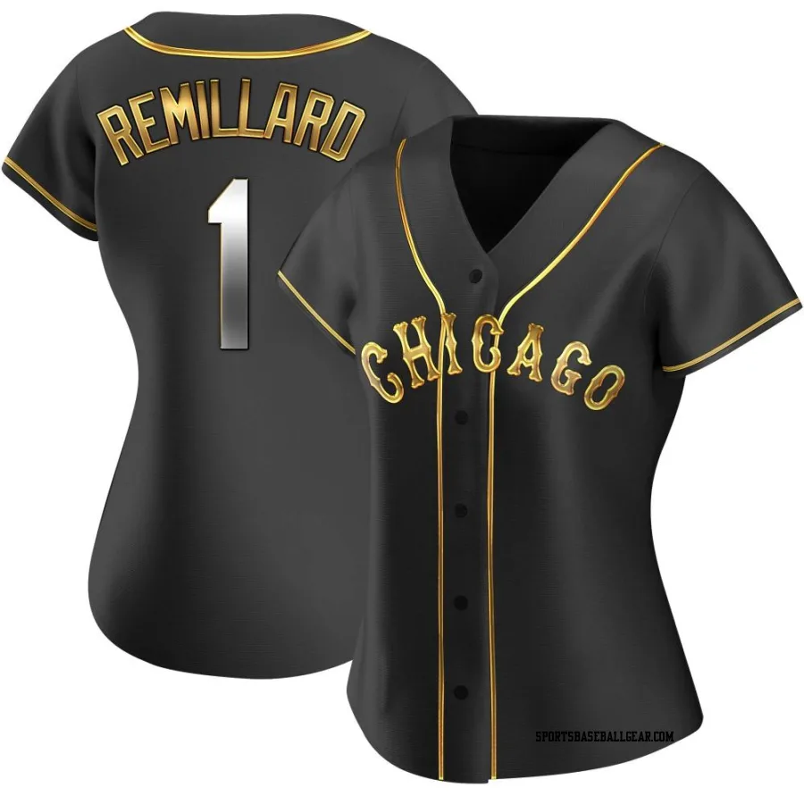 Zach Remillard Women's Chicago White Sox Black Golden Replica Alternate Jersey
