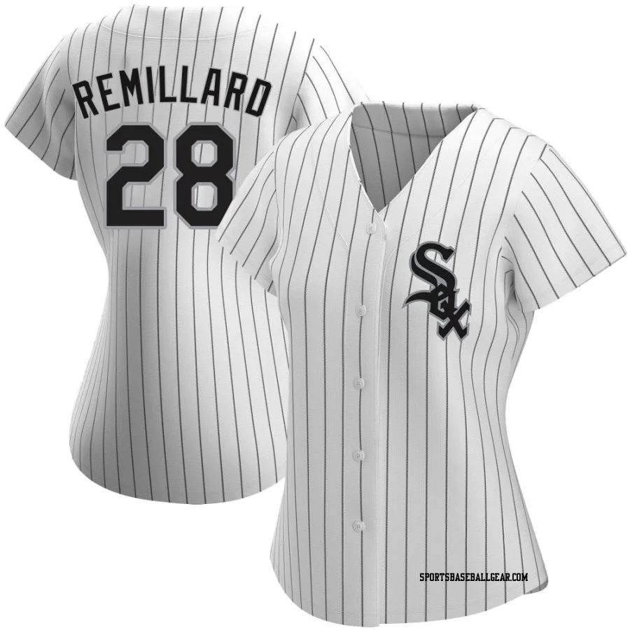Zach Remillard Women's Chicago White Sox White Authentic Home Jersey