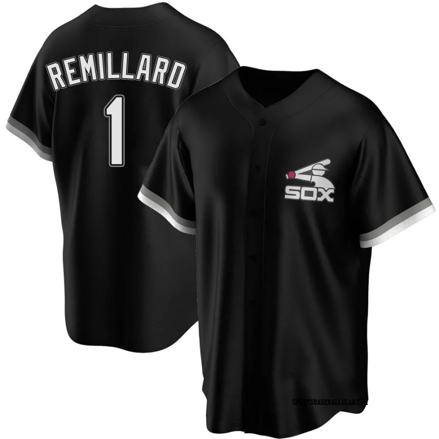 Zach Remillard Youth Chicago White Sox Black Replica Spring Training Jersey