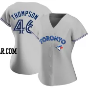 Zach Thompson Women's Toronto Blue Jays Gray Authentic Road Jersey