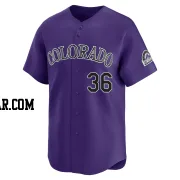 Zachary Agnos Men's Colorado Rockies Purple Limited Alternate Jersey