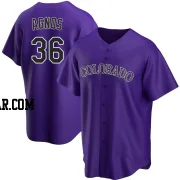 Zachary Agnos Men's Colorado Rockies Purple Replica Alternate Jersey