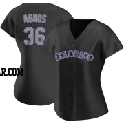 Zachary Agnos Women's Colorado Rockies Black Authentic Alternate Jersey