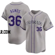 Zachary Agnos Youth Colorado Rockies Gray Limited Road Jersey