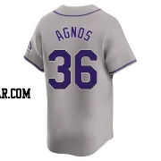 Zachary Agnos Youth Colorado Rockies Gray Limited Road Jersey