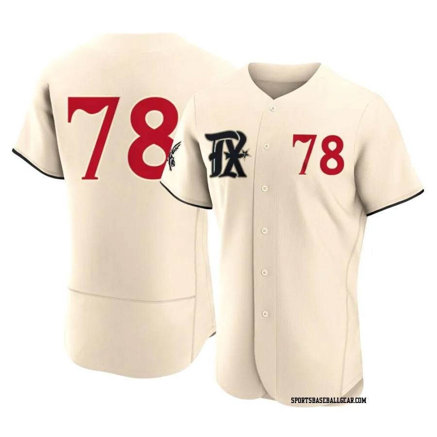Zachary Kent Men's Texas Rangers Cream Authentic 2023 City Connect Jersey